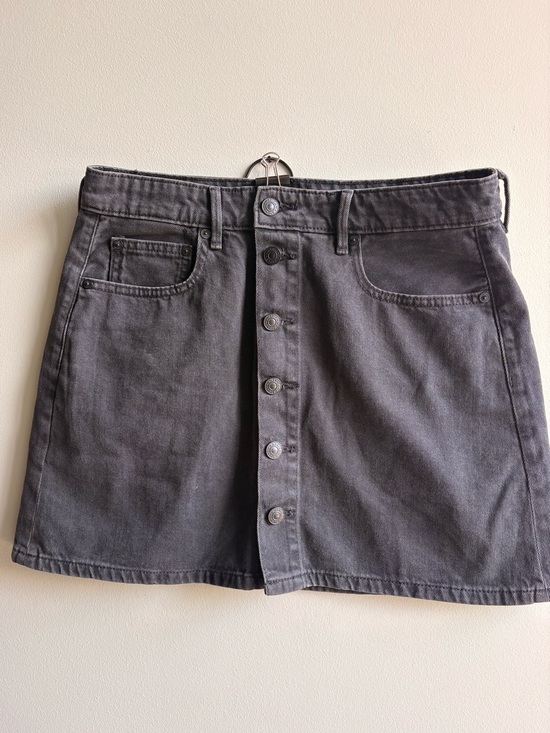American Eagle Outfitters Dresses & Skirts - American Eagle Black Button Front Denim Mini Skirt
